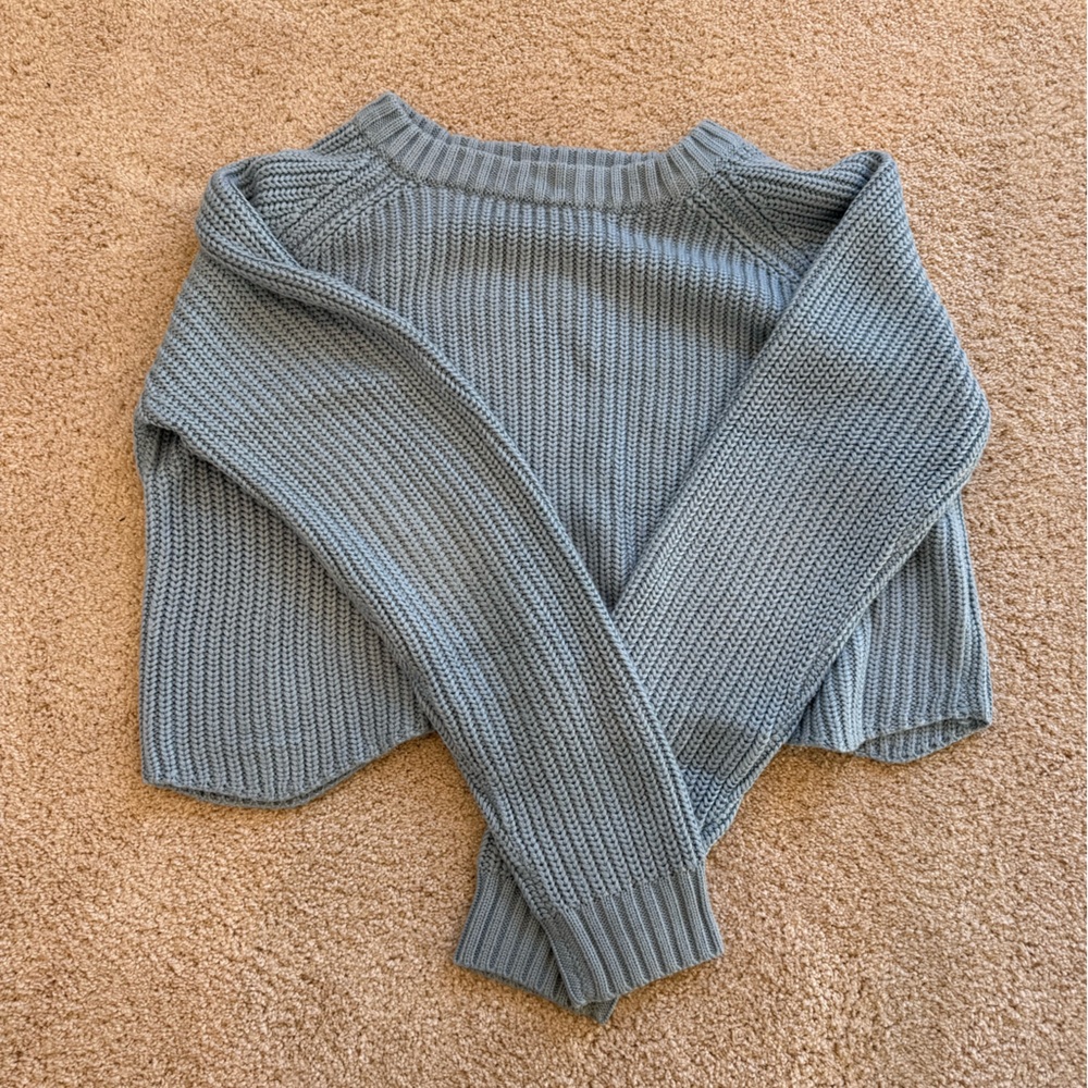 Ruffle hem sweater